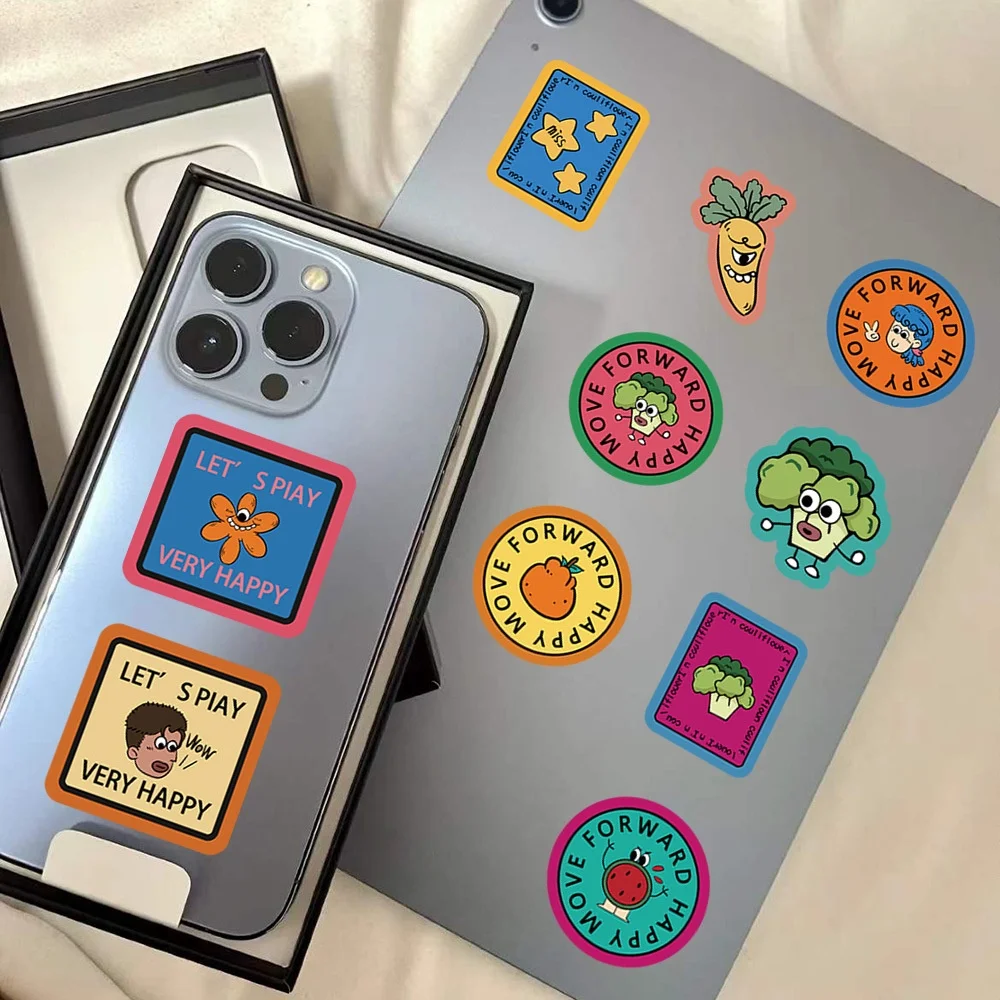 Picture 7: 60 Pieces of Quirky Decorative Waterproof Stickers, Phone Case Decoration Stickers, Planner Stickers, Stickers, Waterproof Stickers, Advantages: Waterproof, Can Be Re-Pasted, No Residue, Beautifully Designed.