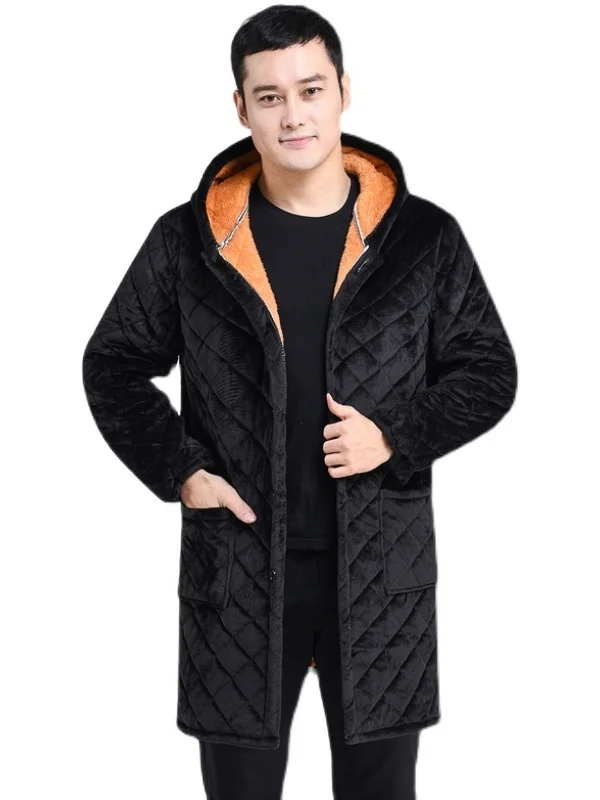 

Мужская хлопковая куртка средней длины Thiened с кристаллами и бархатом, свободная теплая одежда, верхняя одежда Faion Urban Sle, весенняя коллекция