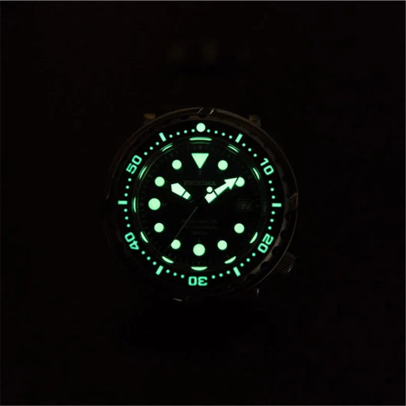 Proxima Tuna Dive Watch C3 Full Luminous Surfing Dial NH35 Automatic Mechanical Men Watch Sapphire 300M Diver Wristwatch Clocks