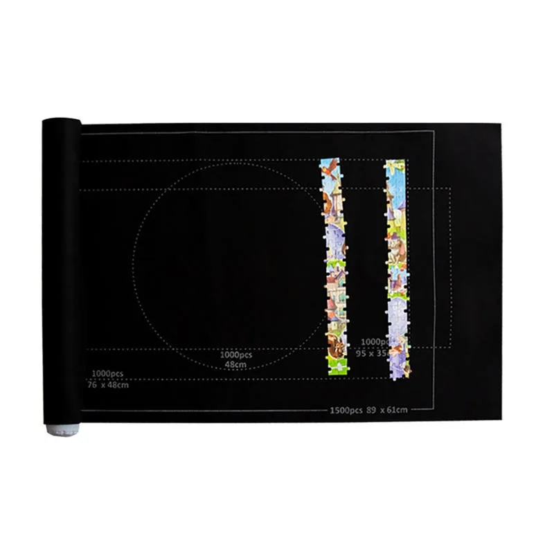 

Felt Puzzles Pad Jigsaw Roll Felt Mat Playmat Puzzles Blanket For Up To 1500Pcs Puzzle Accessories New Portable Mat ( Mat Only )