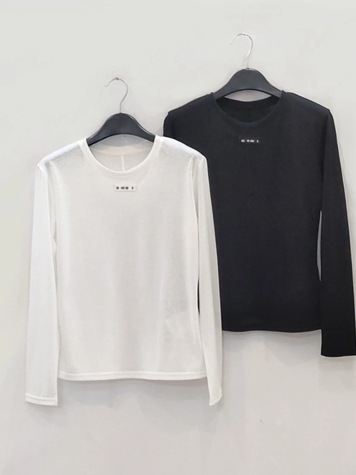 Stylish Slim Fit Long Sleeve T-Shirt Women's Base Shirt Sun Protection Inner Wear Commute Style Korean Version Embroidered Pu...
