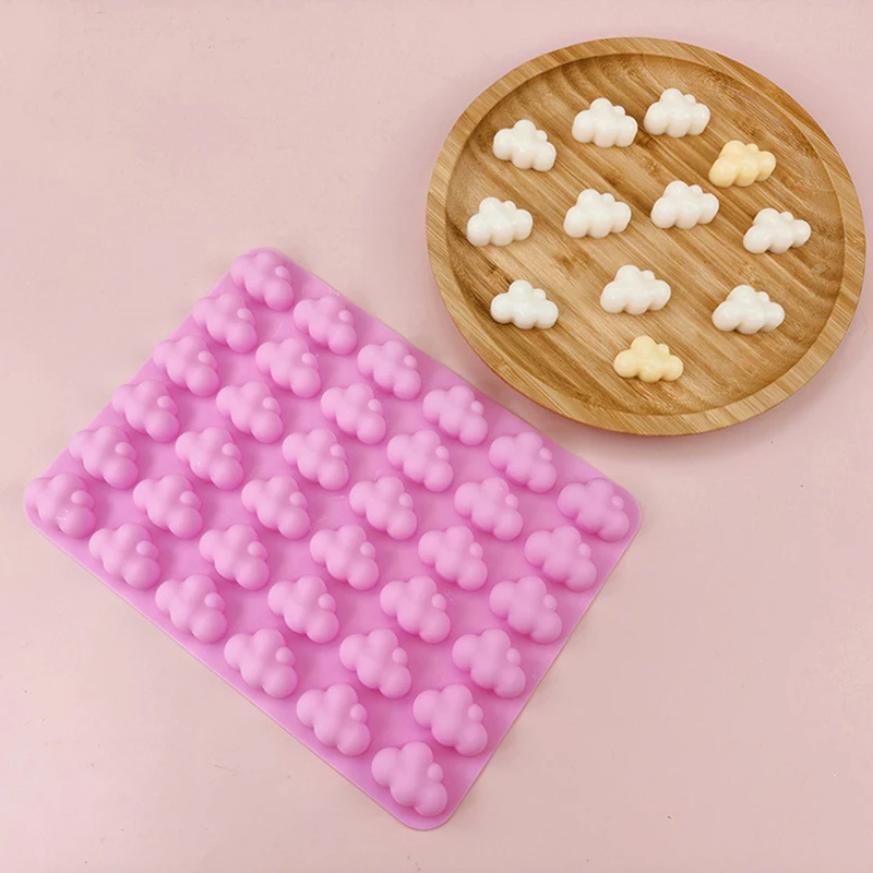 36 Cavities Cloud Shape Silicone Mold Fondant Cake Decor DIY Jelly Ice Cube Pudding Baking Tool Epoxy Resin Mold Bakeware