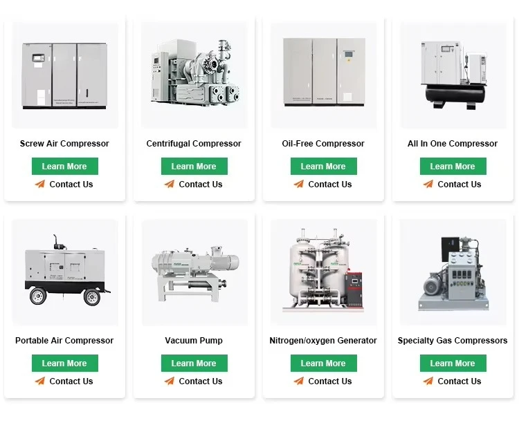 23hp-447hp 113 CFM-1200 CFM Diesel Engine Stationary Screw Air Compressor With Pump Air Cooled 5 Year Warranty