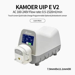 Kamoer 0.5-1500ml/min UIP WIFI-E High Flow Peristaltic Pump for Lab Food and Beverage Filling, AC100V-240V