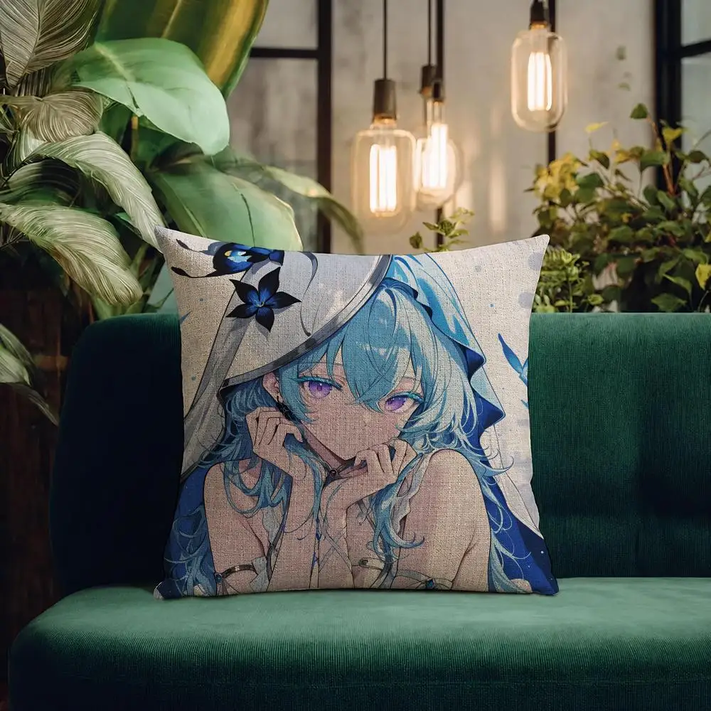 Game The Shorekeepers Cushion Cover Natural Linen Pillowcase Set All-in-One Decor Cushion Cover for Sofa Bedroom Chair