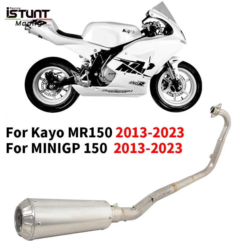 

Slip For Kayo MR 150 For MINIGP 150 2013 - 2023 Motocross Motorcycle Titanium alloy Full System Exhaust Muffler Espace Moto Tip