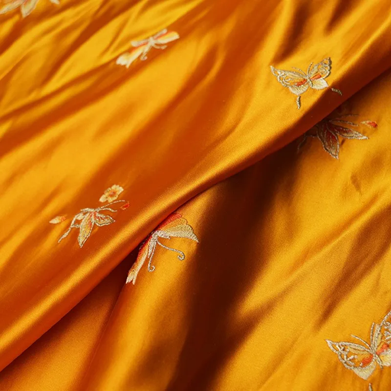 Embroidered brocade jacquard fabric silk traditional pattern Chinese clothing cheongsam face