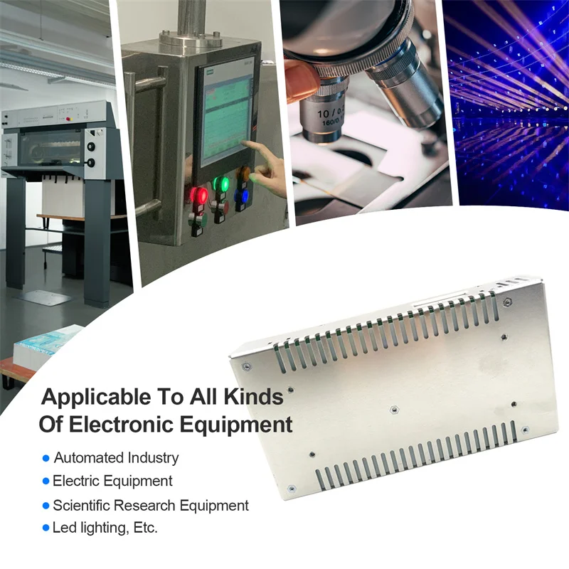 Imagem -06 - Conduziu a Entrada 220vac da Fonte de Alimentação do Interruptor dc 24v 36v 48v Smps para o Motor Conduzido Ms800 do Cctv da Luz da Tira 800w