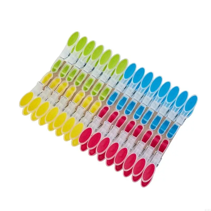 R1WA 30x Plastic Clothes Pins Clothes Pegs Beach Towel Clip Package Clip Laundry Clothespins for Sensitive Clothes