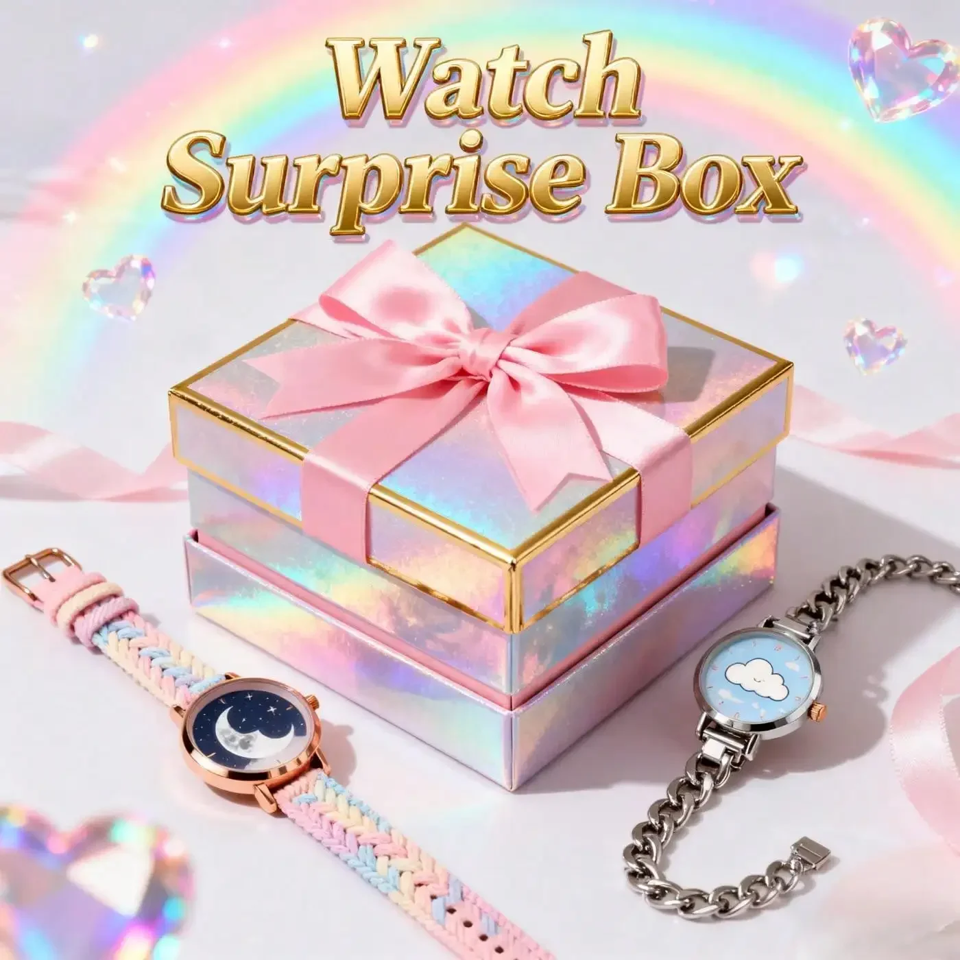 Fashion Watch Gift - Fashionable and exquisite watch, randomly select one watch from 100 local warehouses, thousands of styles, surprise purchase, surprise party gift, used to clear local warehouse inventory