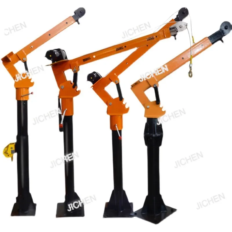 

Vehicle crane outdoor household hydraulic electric small cantilever 360 degree lifting hoist