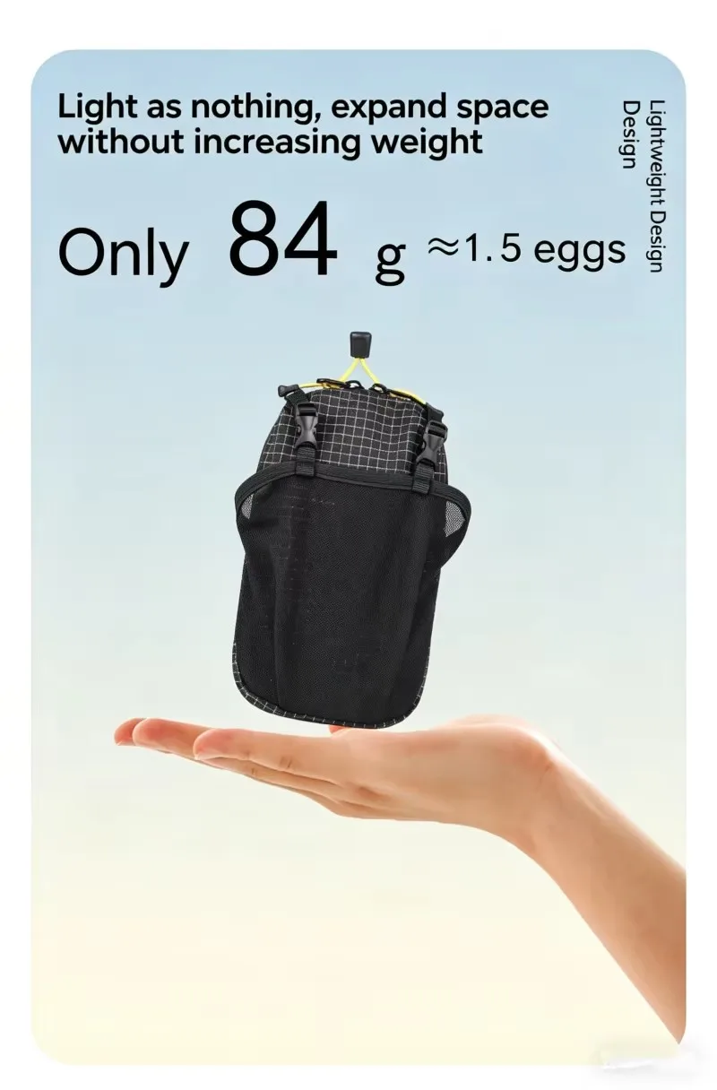 Rucksack-Schultergurt-Zubehörtasche, Smartphone-Tasche, wasserdichte Gurttasche für Sport, Wandern, Camping, leicht – Detail 6