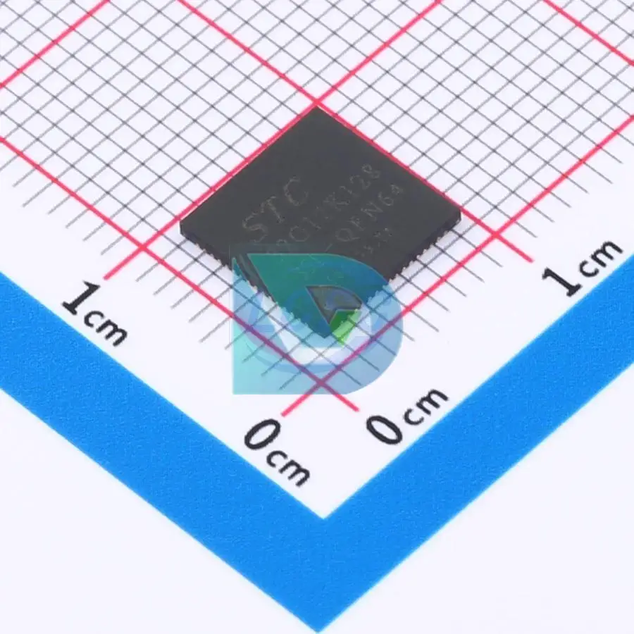 Série STC32G12K128-35I-QFN64 51 QFN-64 8x8 Microcontroladores, chips MCU MPU e SOC, novos, originais