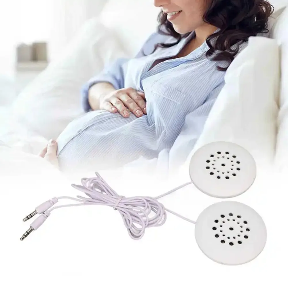 Prenatal Belly Speakers Baby Bump Headphones Pregnancy Belly Speakers Play Music Fetal Education Music Player Music Splitter