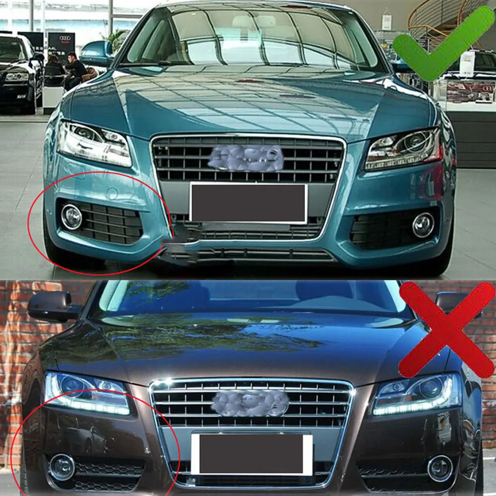 Car Fog Light Lamp Grill Cover Honeycomb Hex Front Grille Grill For Audi A5 S-Line / S5 B8 RS5 2008 2009 2010 2011 2012