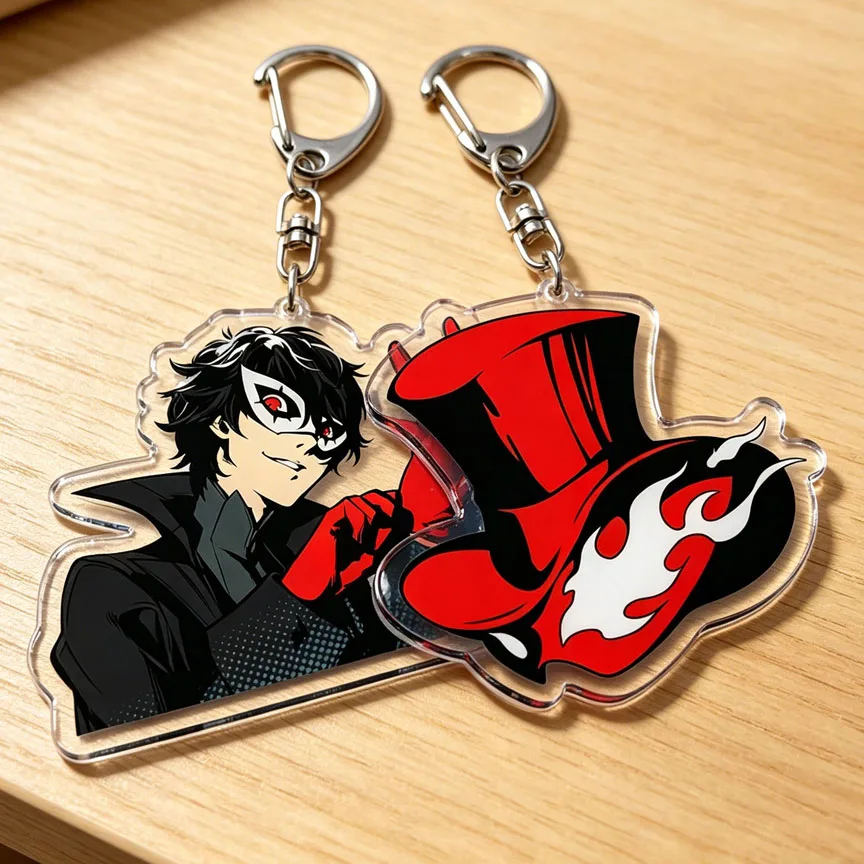 Chaveiros de Anime em Alta Tendência para Acessórios de Bolsa, Shin Megami Tensei, Joker, Morgana, Ryuji Sakamoto, Presentes para Amigos e Fãs
