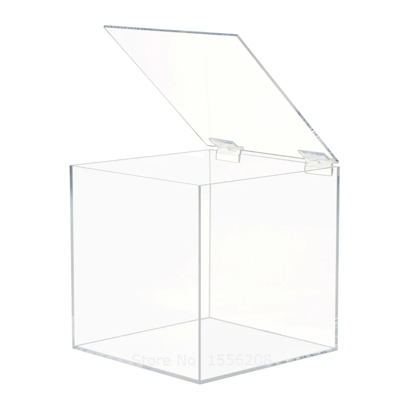 Acryl Organizer Plastic Package Glass Home Box Cube Of Wedding Favor Party Storage Usage Gift Acrylic Office Plexi