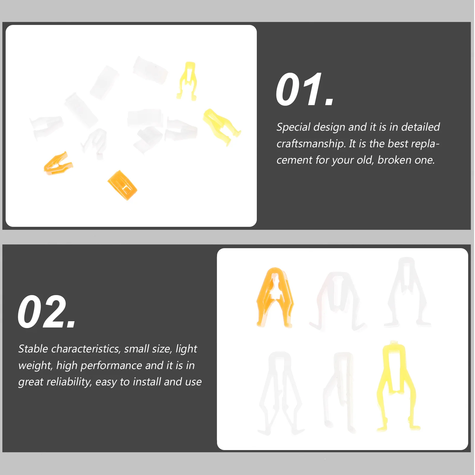 270 قطعة داش تقليم ABS الداخلية مركز وحدة التحكم التجنيب لوحة القيادة الحافة تنجيد الجسم السحابات