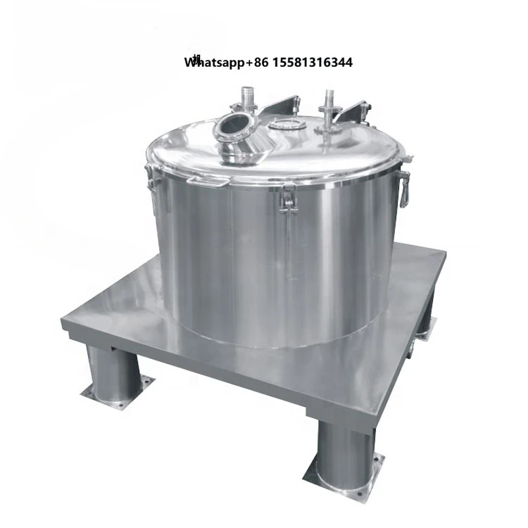 High Speed Industrial Water Oil Solid Liquid Separator PLC Control Hanging Bag Filter Flat Unloading Centrifuge for Paint