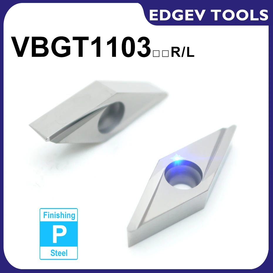 

Cermet Insert VBGT110302 VBGT110304 VBGT 110304 R L Y CNC Lathe Carbide Inserts Cutter Turning Tool For Steel Metal Kyocera TN60