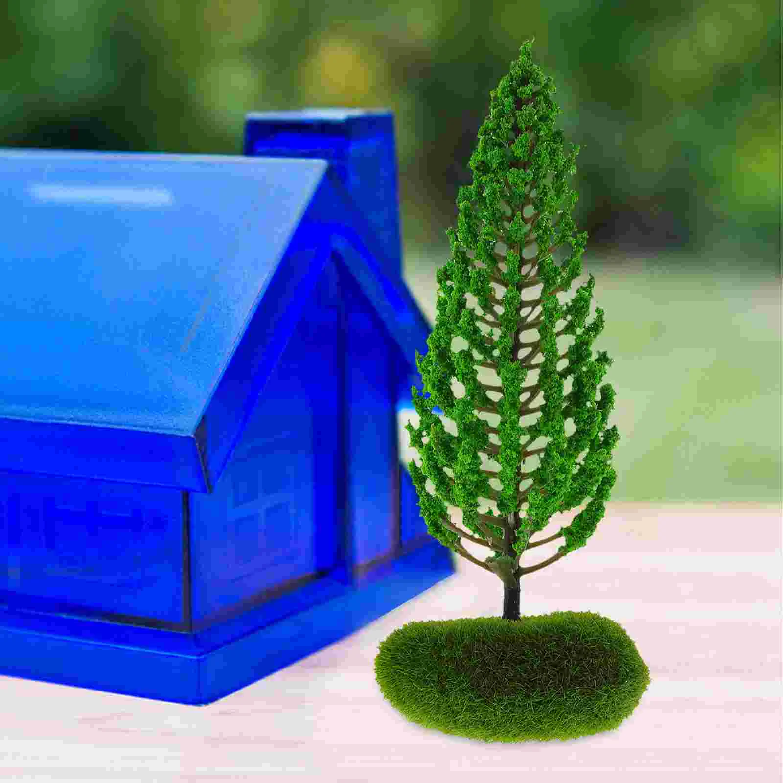 2 Pcs Tree Model Train Trees Miniature Diorama Artificial Simulation Plant Adornment Scenery DIY Decor Toys