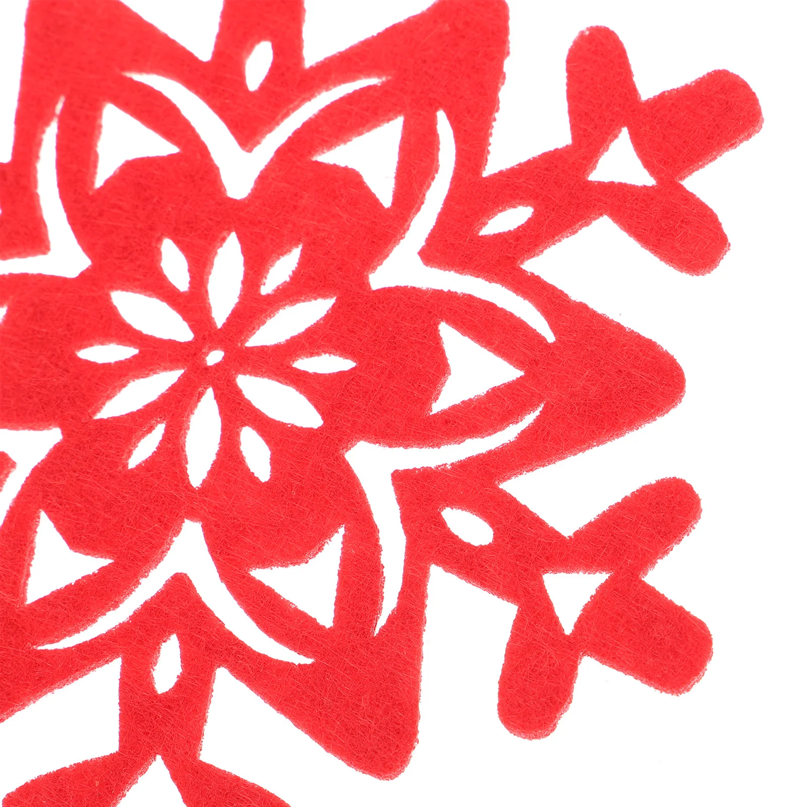 

16 pcs Christmas Felt Coaster Round Cup Mat Heat Insulation Non-Skid Water Absorbent For Home Office Holiday Gift Decor