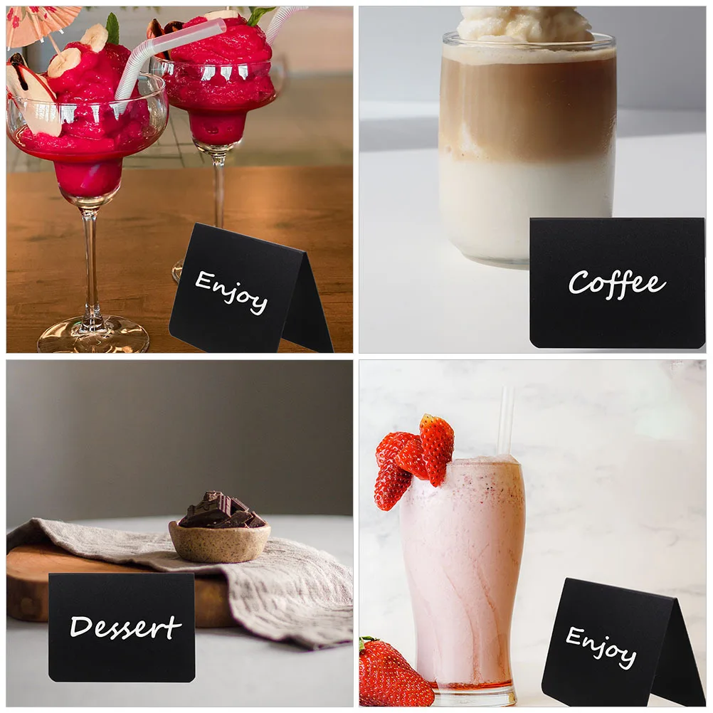 سطح المكتب السبورة تسجيل 1 مجموعة قابل للمسح مذكرة المجلس لأرقام الجدول بوفيه حفلة الغذاء تسميات الزفاف ديكور السبورات الصغيرة #1