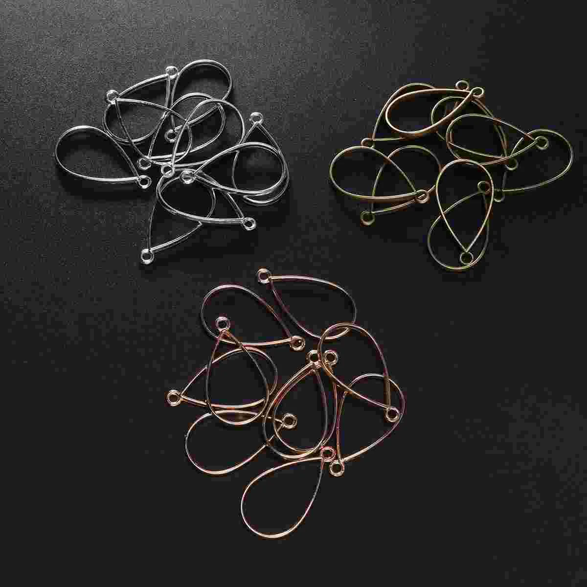 

30 PCS DIY Craft Pendant Open Back Bezel Jewelry Making Accessoires Supplies Hollow Pendants