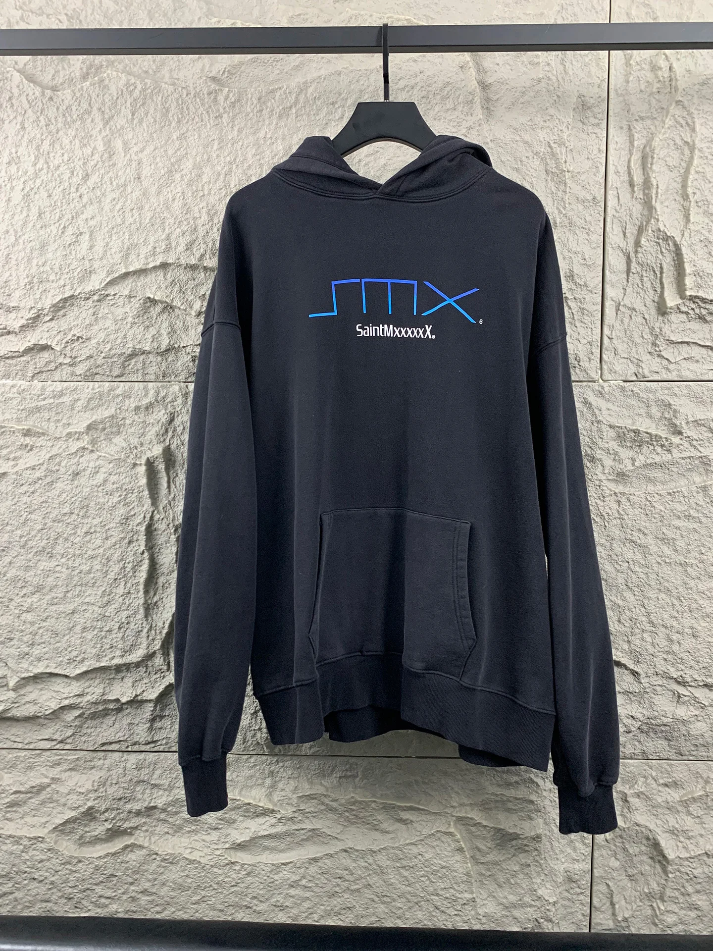 

Худи в стиле ретро SMX Letter Waed, плотный хлопок, свободный крой, удлиненные рукава, дышащая повседневная уличная одежда