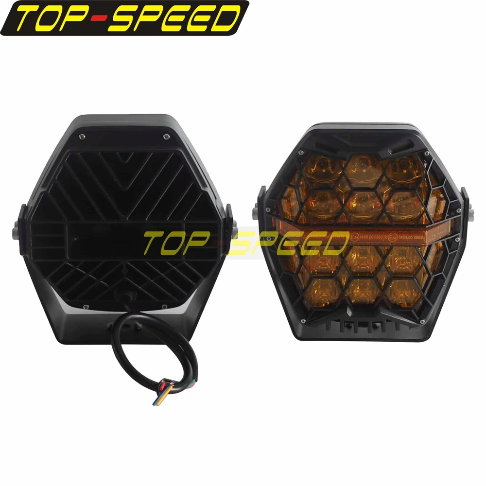 7 Inch LED Honeycomb Pod Work Lamp DRL IP67 Waterproof Spot Flood Beam For Motorbike Truck SUV ATV UTV Offroad Adventure Tractor