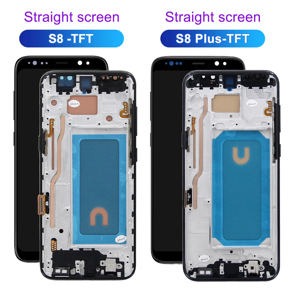 Für Samsung S8 plus TFT Bildschirm Montage LCD Display Digital Touch Screen mit Rahmen für S8 G955F G950F Modelle