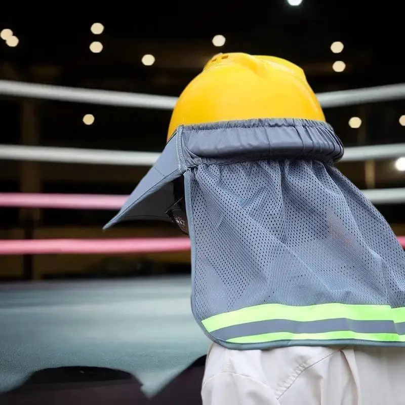 

Summer Sun Shade Safety Hard Hat Neck Shield Helmets Reflective Hat Brim Reflective Cap Cover For Construction WorkersHot Sale