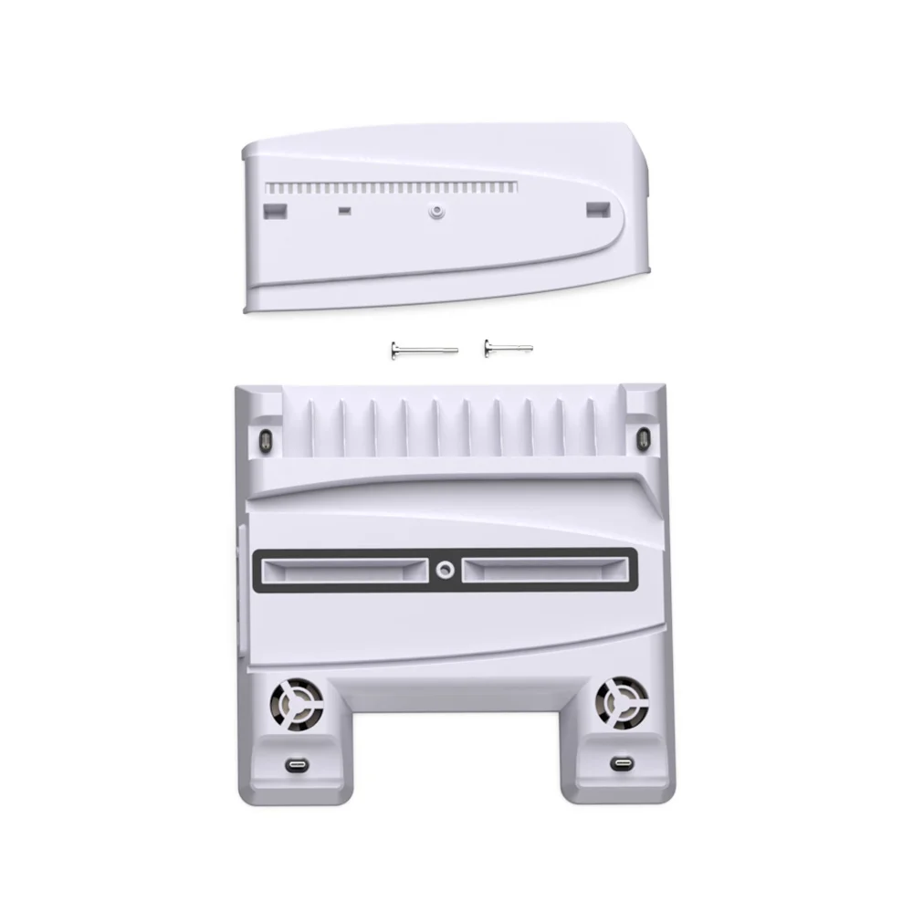 for PS5 Slim Host Heat Dissipation Base with Disc Storage Rack Multi-functional for PS5 Handle Dual Seat Charging