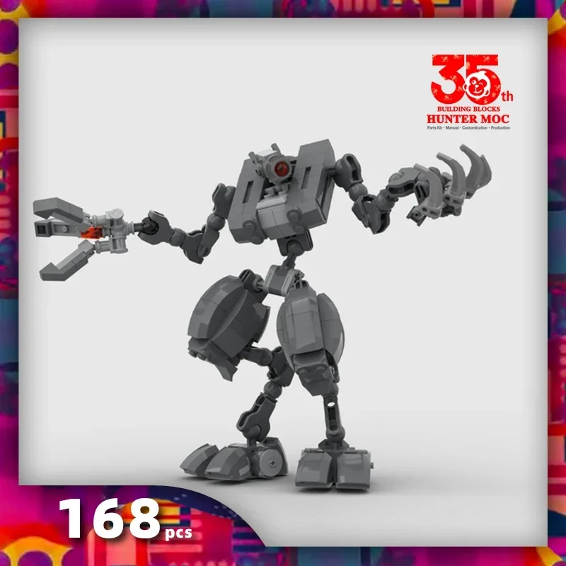 HtMoc 2023 NEW DIY Combat Mech Robot Titan Model Building Blocks Bricks Sets Classic Dolls Kids Toys For Children Gift