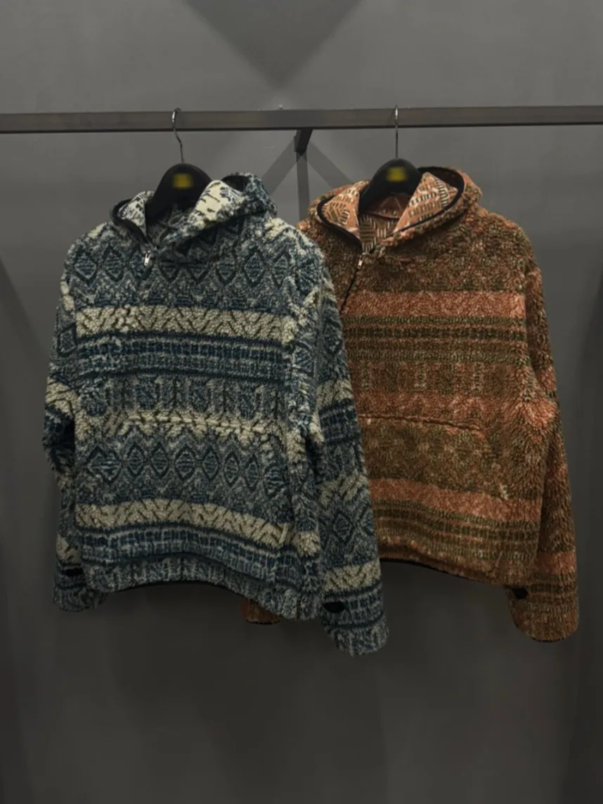 Damessweater van lamsbont met capuchon, losse, warme katoenen Jaet Winter Vintage Sle vrijetijdskleding voor verschillende gelegenheden