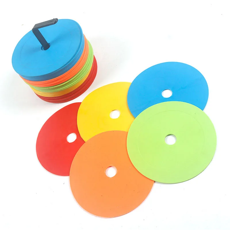 

10pcs 15cm Soccer Flat Cones Marker Disc Basketball Football Sport Speed Agility Training Marker Indeformable Training Equipment