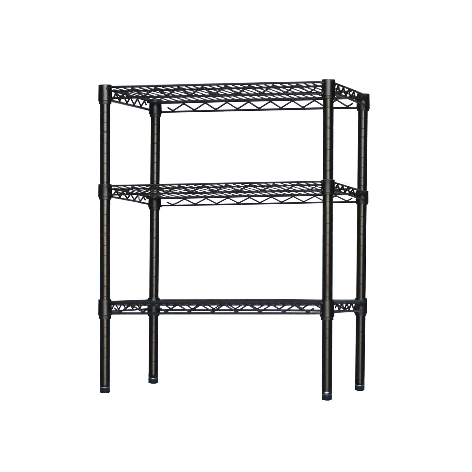 Black Wire Shelving 3 Tier 300lbs Per Shelf Storage Organizer 12