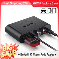 XIKCU Bluetooth 5.3 Receiver Transmitter  U Disk RCA 3.5mm AUX Jack Stereo Music Wireless Audio Adapter For Car Kit Speaker TV