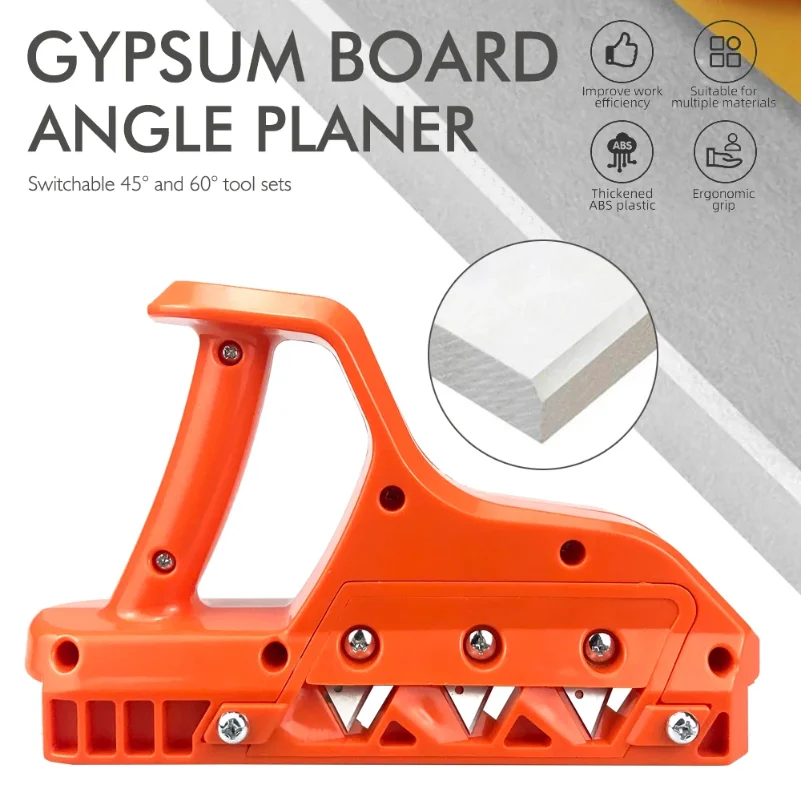 Drywall Edge Chamfer Woodworking Cutting Tool 45 60 Degree Trimmer Plasterboard Quick Cutter Gypsum Board Hand Plane