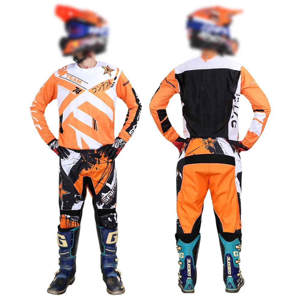 

Racer Gear Set Youth children boy girl Motorcycle mountain Downhill Dirt Bike Jersey Pant Kits Off-road kid mx ATV