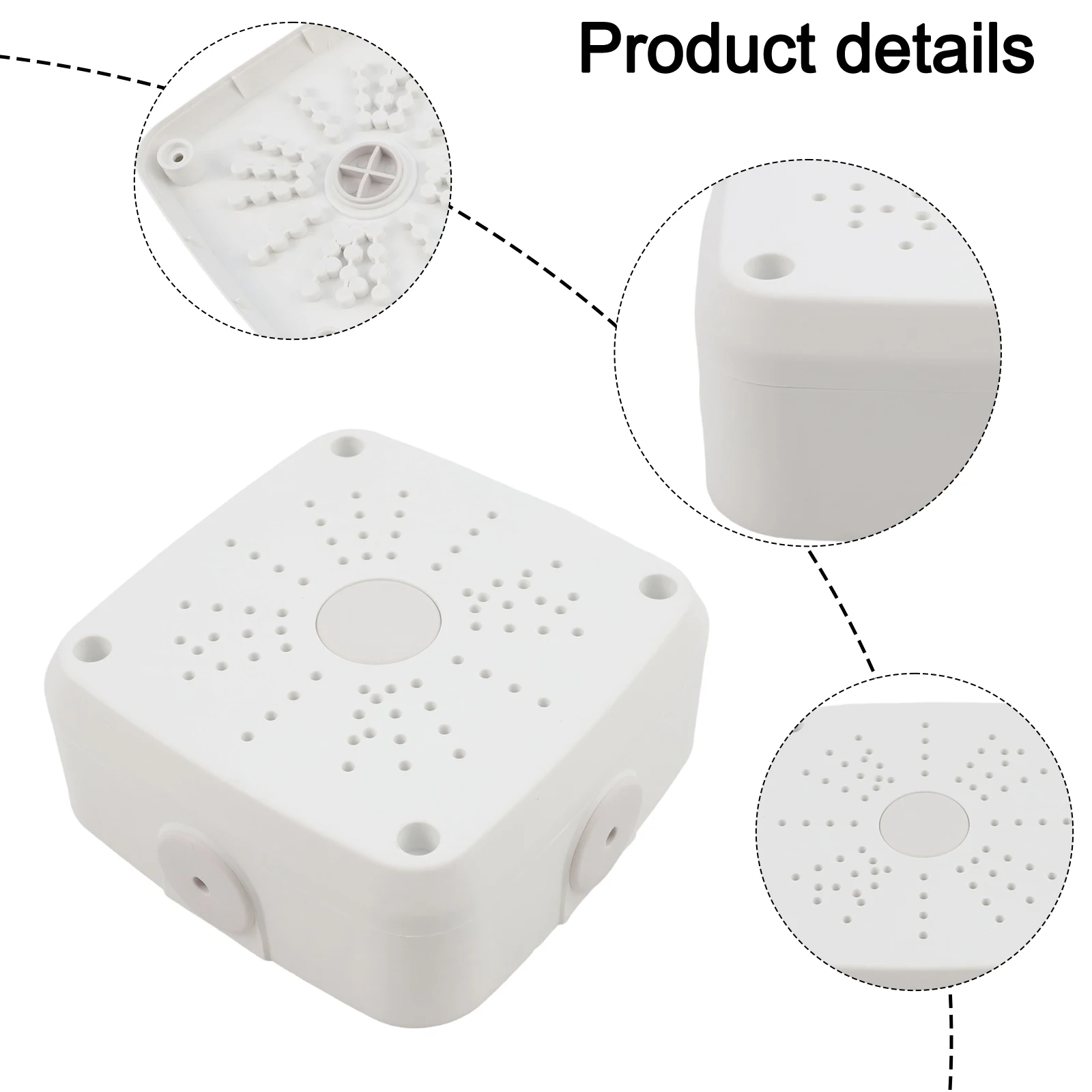 Junction Box Designed for CCTV Camera Cable Management Waterproof Plastic Housing to Support Stable Power and Data Transmission