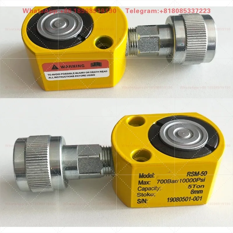 Ultra Thin 5 10 20 30 50 75 100 Ton Single Acting Portable Hydraulic Cylinder Low Height Hydraulic Jack