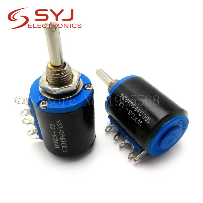 Potenciómetro bobinado piezas, 1 WXD3-12-1W, 100, 220, 470, 1K, 2K2, 3K3, 4K7, 10K, 22K, 33K, 47K Ohm, 100R, 220R, 470R, 2,2 K, 3,3 K, 4,7 K, WXD3-12, 1W