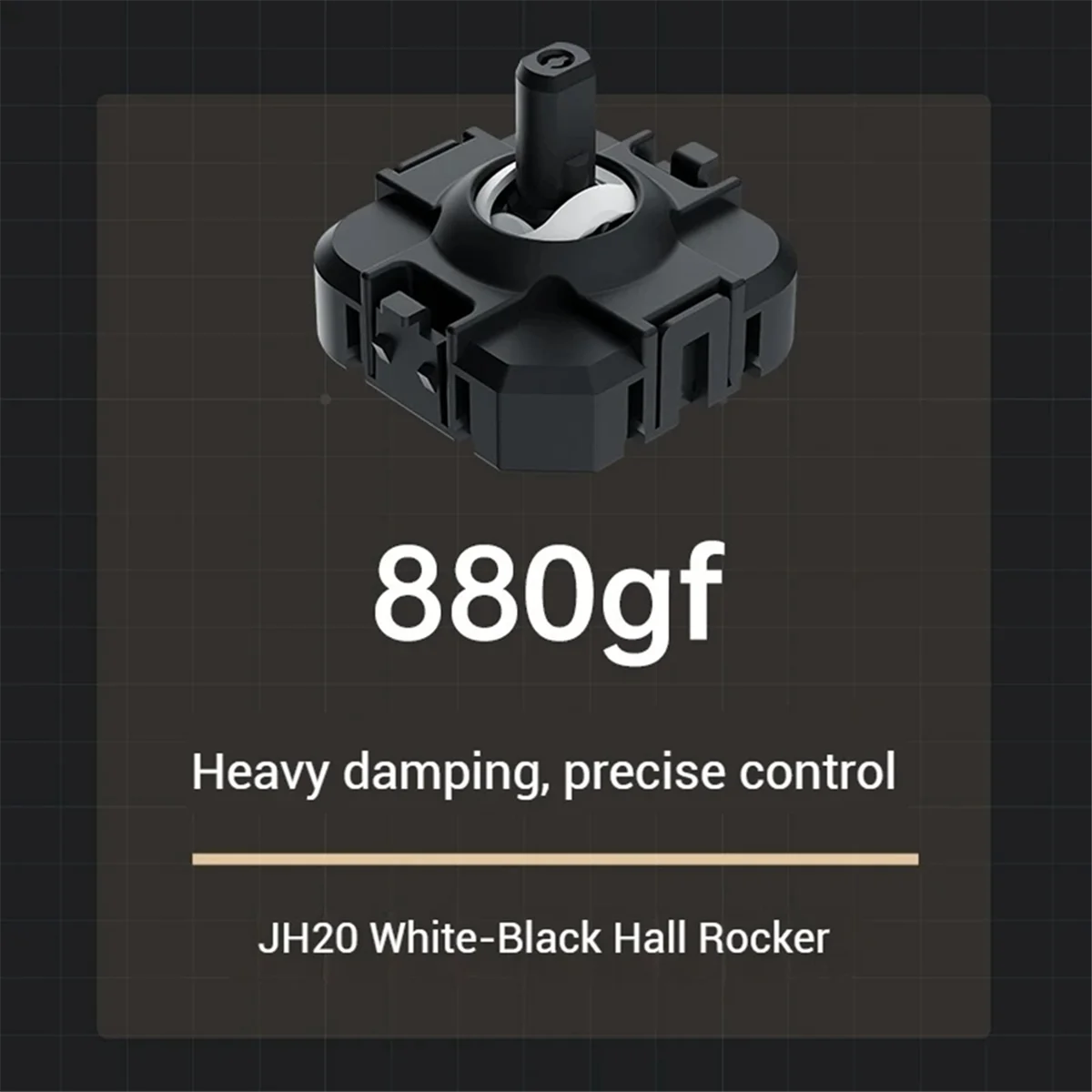 ABKM Hot Swap Joystick for MACHENIKE G6Pro G5Pro V2/ThundeRobot G80 Game Controller JH20 Hall Joystick Black