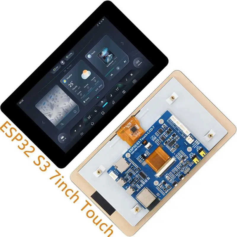ABGN ESP32 S3 Touch LCD 7 Inch Capacitive Display Screen 800X 480 Development Board Xtensa LX7 Wifi BT5 CAN RS485 Sensor