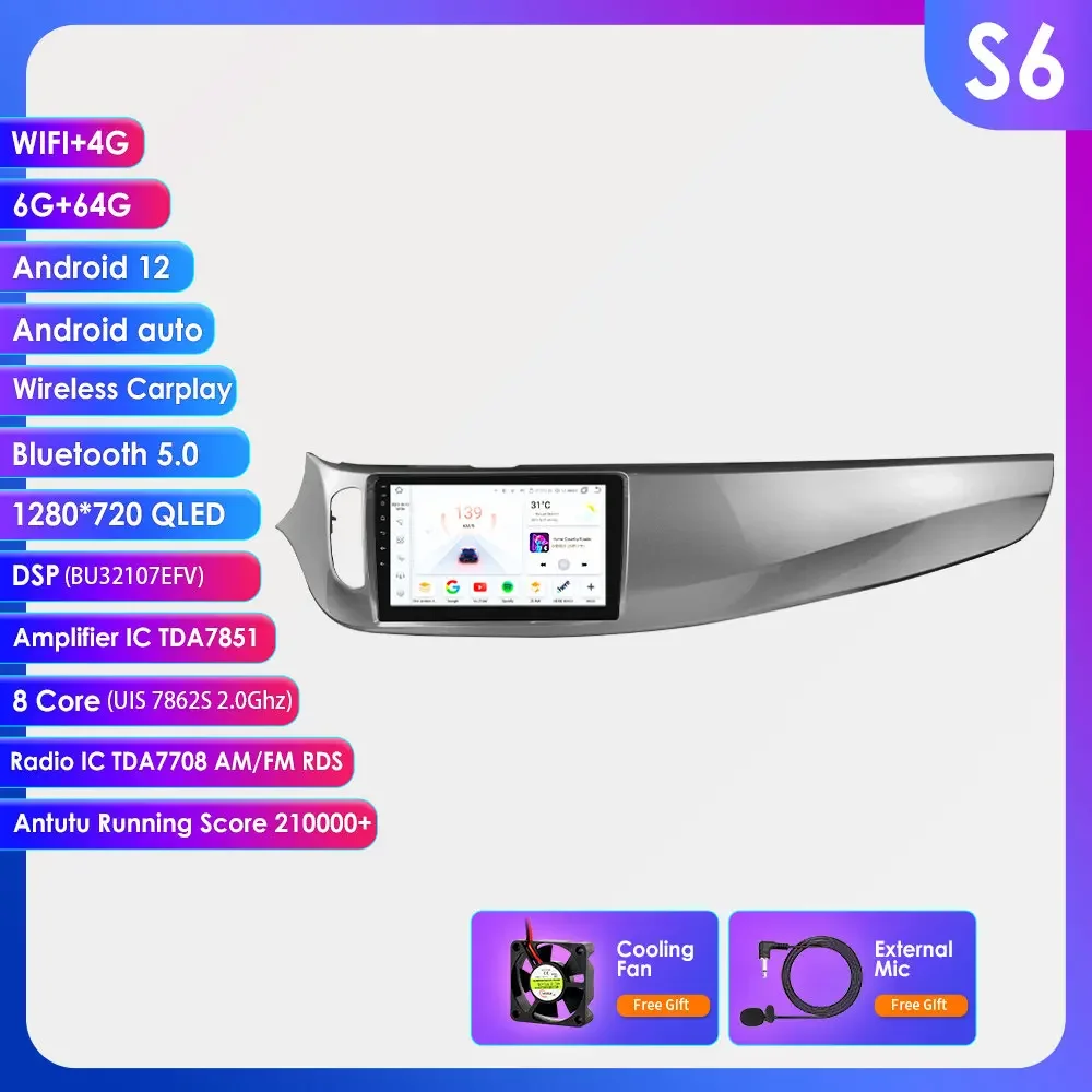 360Camera 2din Carplay Android 13 Autoradio Voor Alfa Romeo Giulietta 2010-2018 Auto Multimediaspeler Navi Gps 2din Autoradio