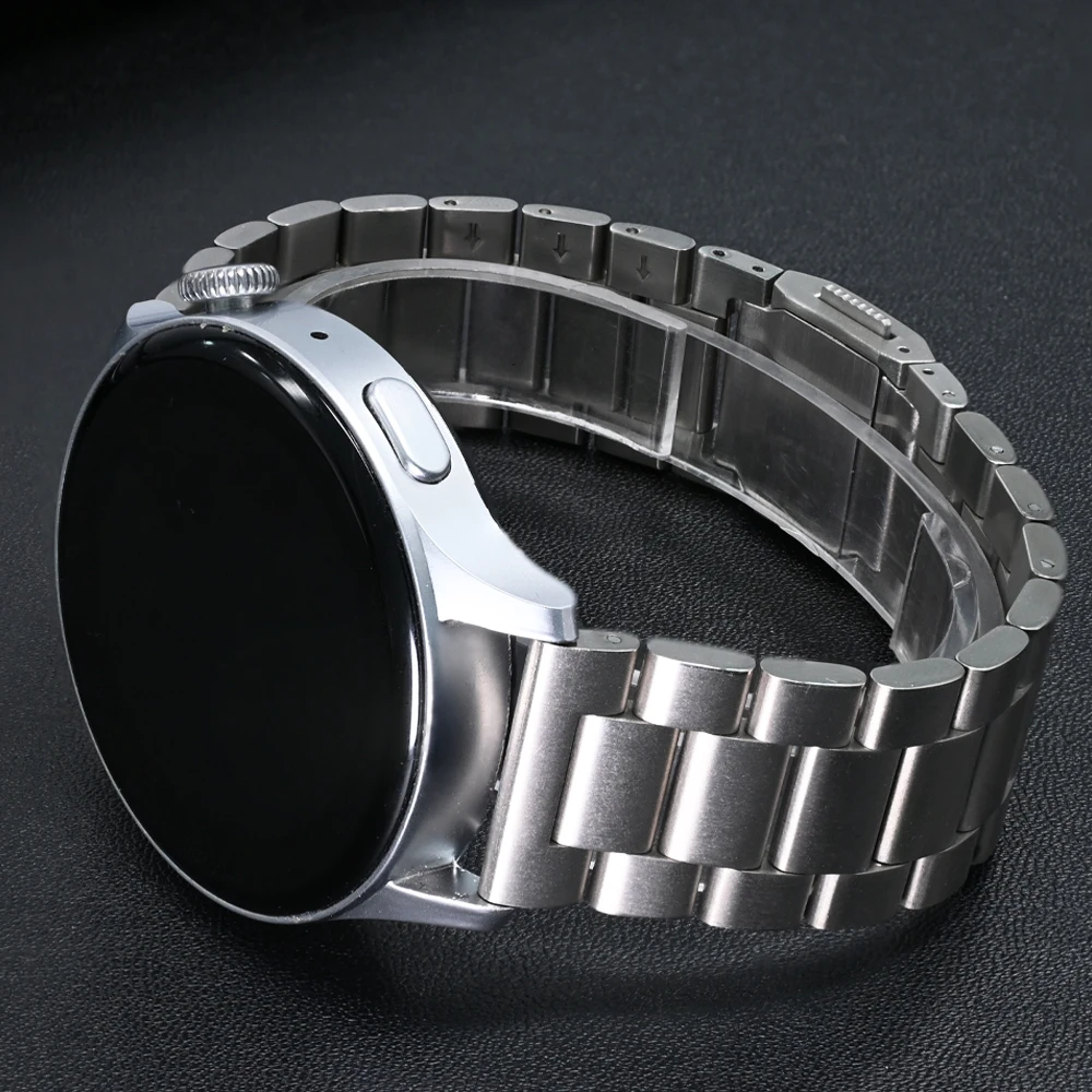 Luxury Titanium Metal 22mm Strap for Huawei GT5 Pro 46mm GT5/4 Watch 4/3 Pro Business Man Bracelet for Amazfit Balance GTR 4/3/2