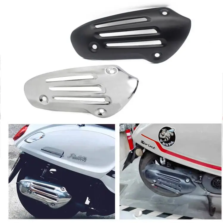 Exhaust Pipe Cover Muffler Guard Fit for Vespa Sprint150  Primavera Lxv 125 150 ABS Accessories