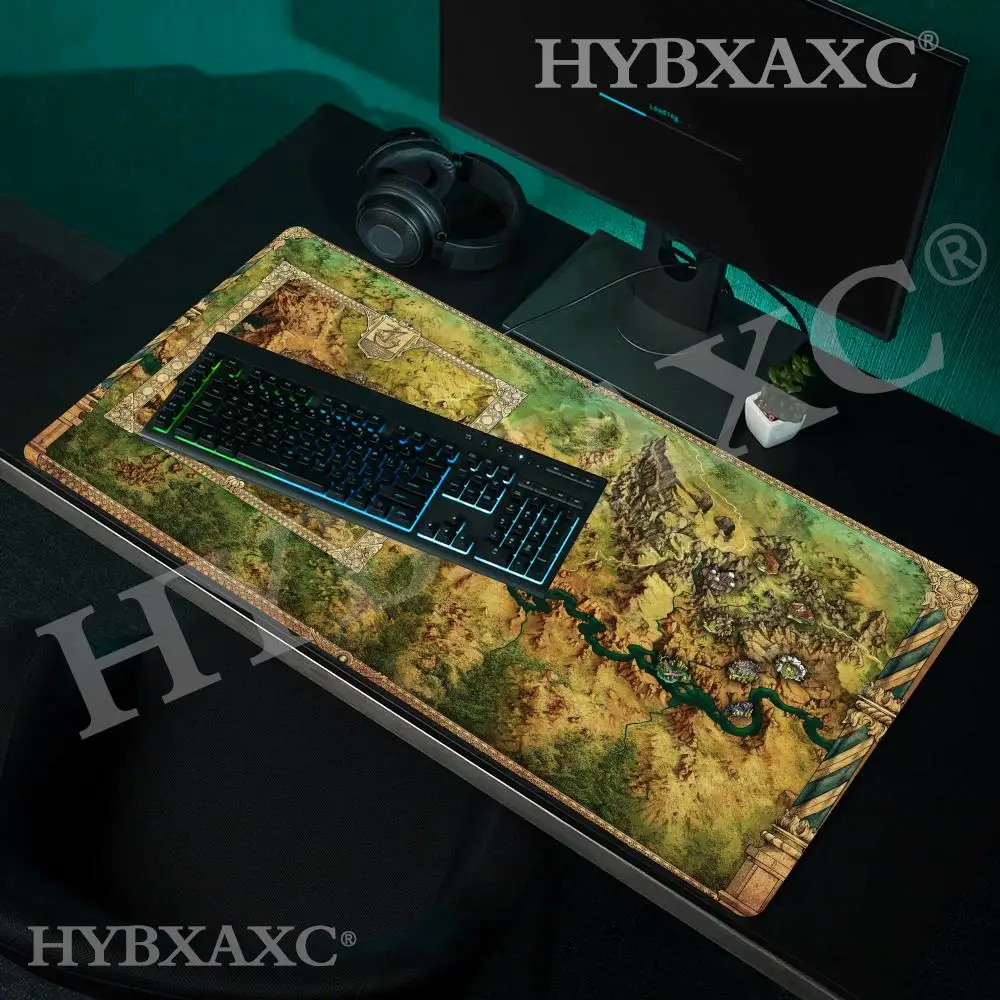

HYBXAXC B-Baldurs G-Gate 3 Mouse Pad Edge Big Gaming Locking Computer Gamer Large Rubber Art Mousepad Wholesale Laptop Desk Mat