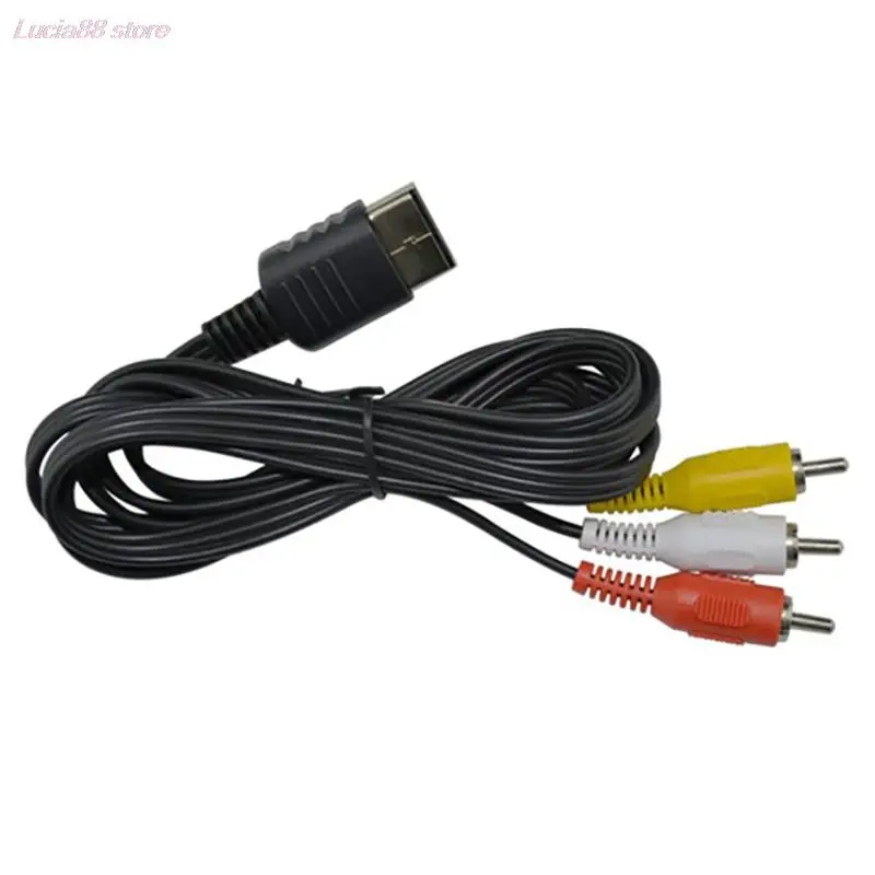 NEW 1.8M Composite AV Audio Video TV Adapter Cable for SEGA Dreamcast RCA Cord